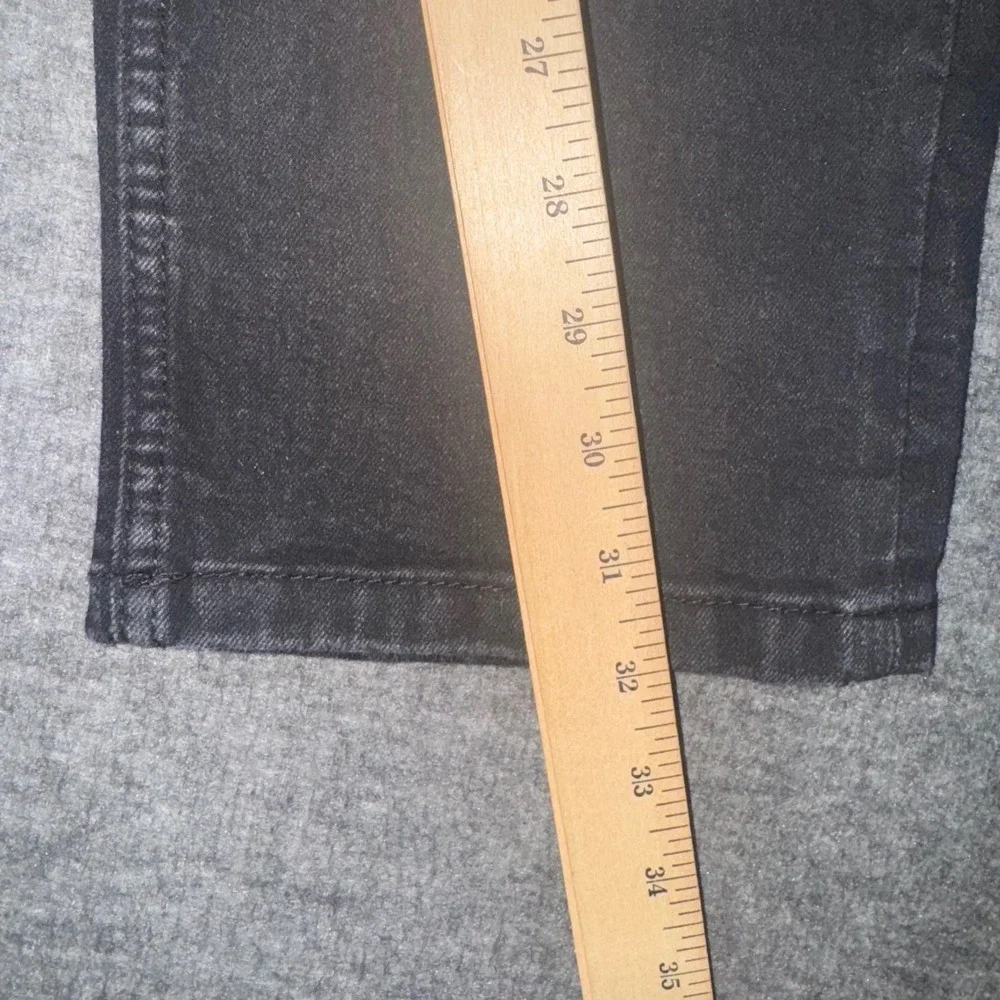 Volcom Mens Solver Modern Straight Stretch Denim Black Jeans Dark Wash 34x32 NEW